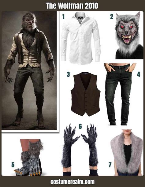 wolfman costume accessories|wolfman costumes adult.